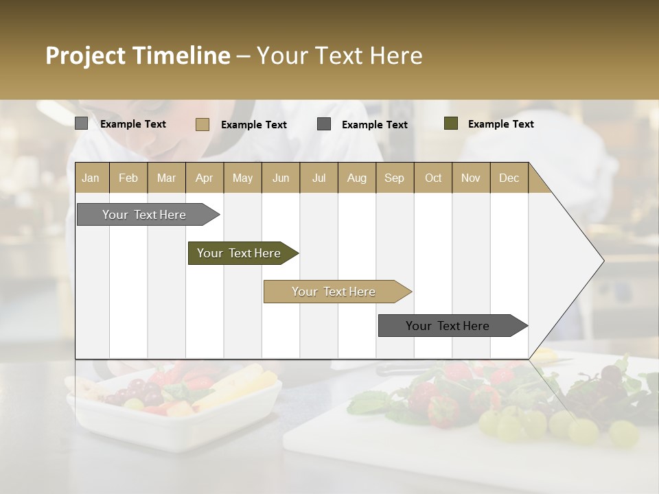A Woman In A Chef's Hat Is Preparing Food PowerPoint Template
