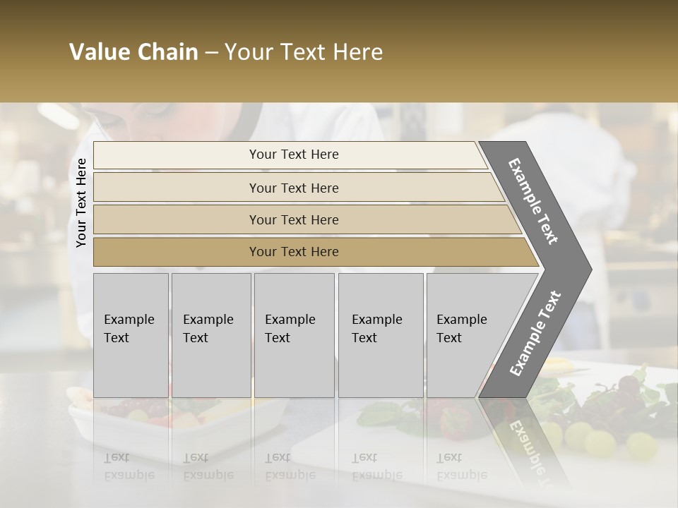 A Woman In A Chef's Hat Is Preparing Food PowerPoint Template