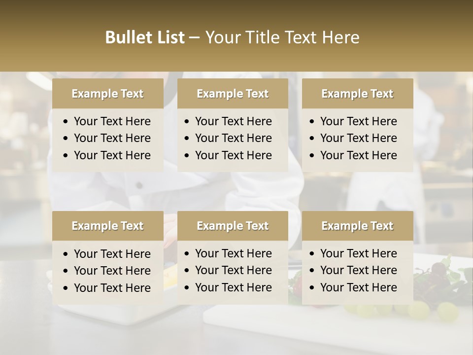 A Woman In A Chef's Hat Is Preparing Food PowerPoint Template