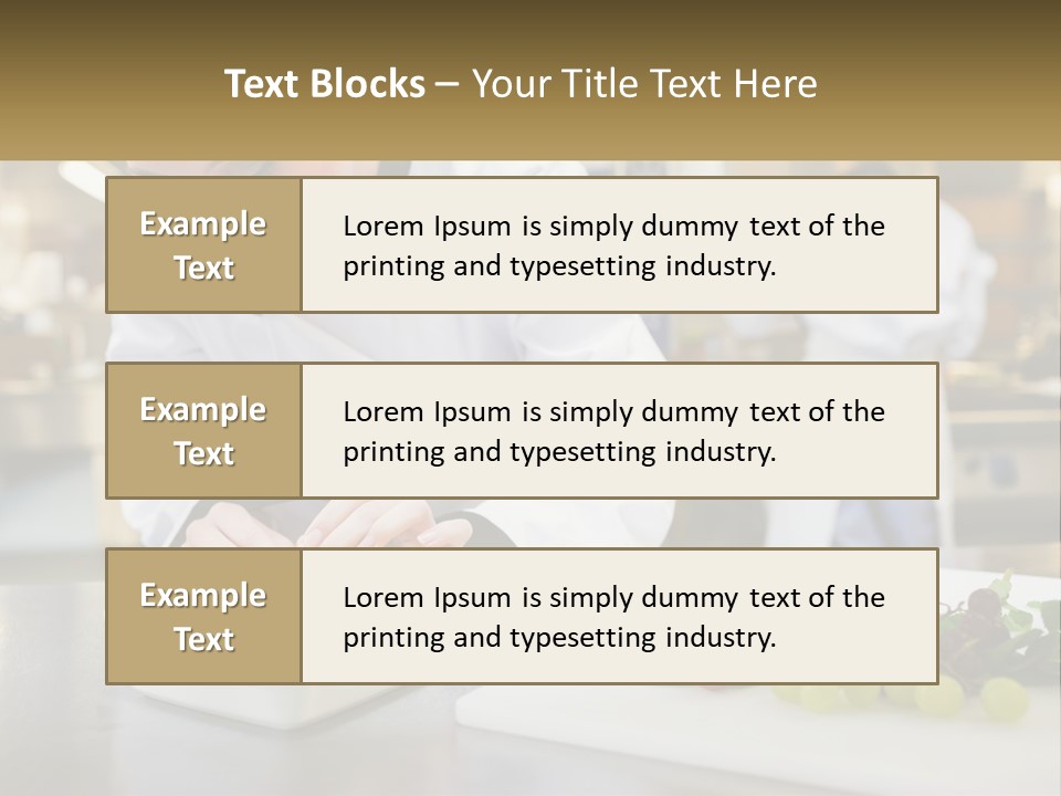 A Woman In A Chef's Hat Is Preparing Food PowerPoint Template