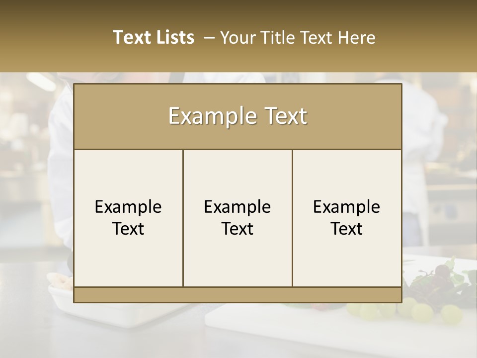 A Woman In A Chef's Hat Is Preparing Food PowerPoint Template
