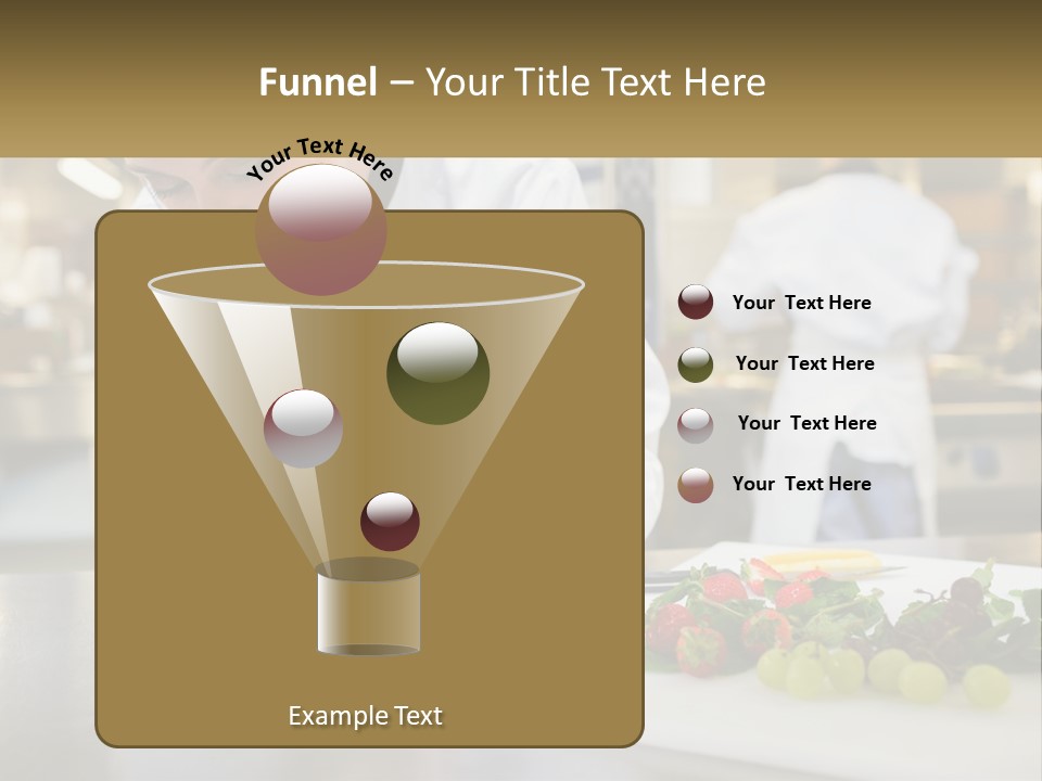 A Woman In A Chef's Hat Is Preparing Food PowerPoint Template