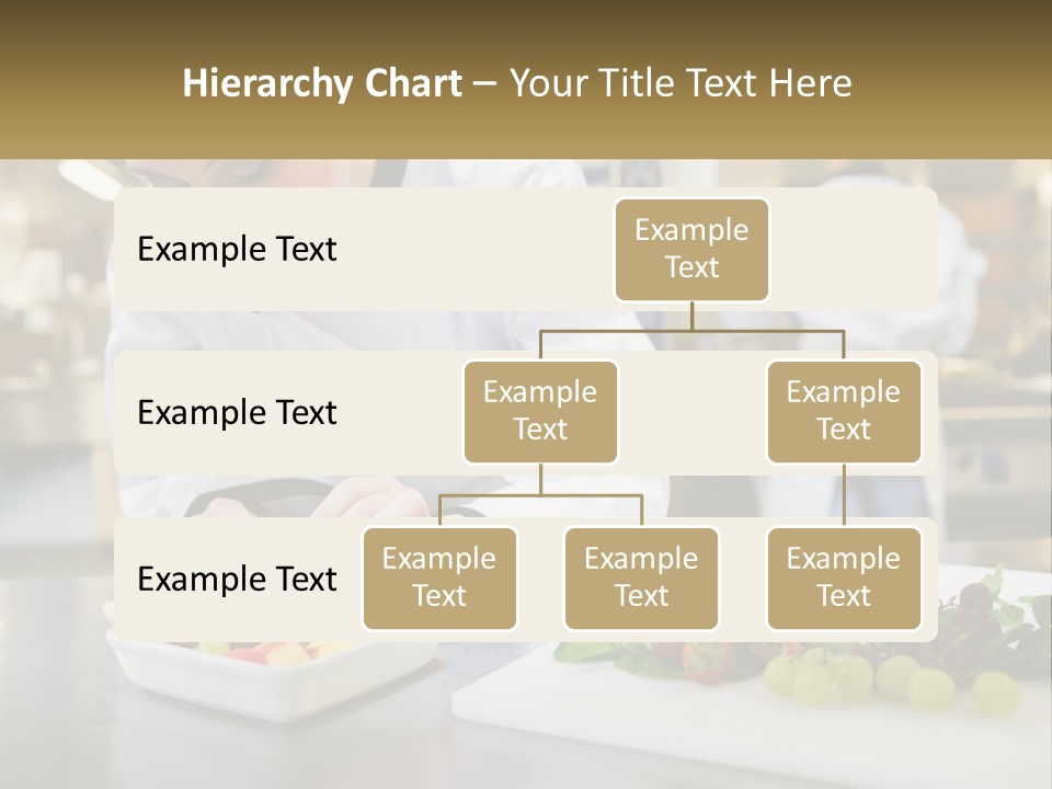 A Woman In A Chef's Hat Is Preparing Food PowerPoint Template