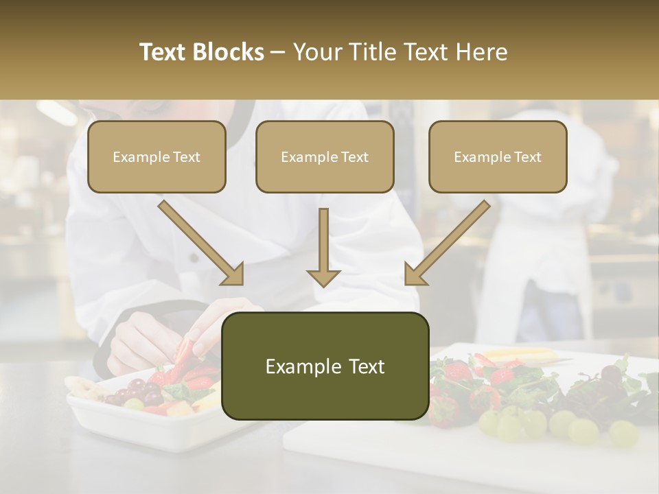 A Woman In A Chef's Hat Is Preparing Food PowerPoint Template