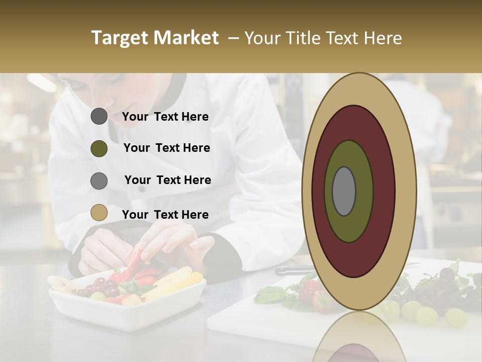 A Woman In A Chef's Hat Is Preparing Food PowerPoint Template