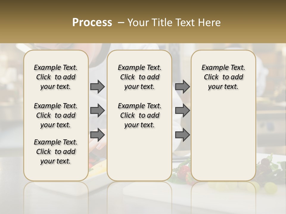 A Woman In A Chef's Hat Is Preparing Food PowerPoint Template