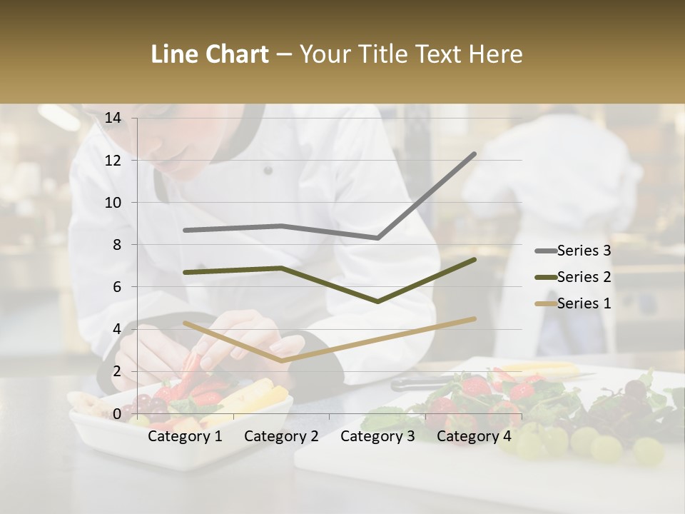 A Woman In A Chef's Hat Is Preparing Food PowerPoint Template