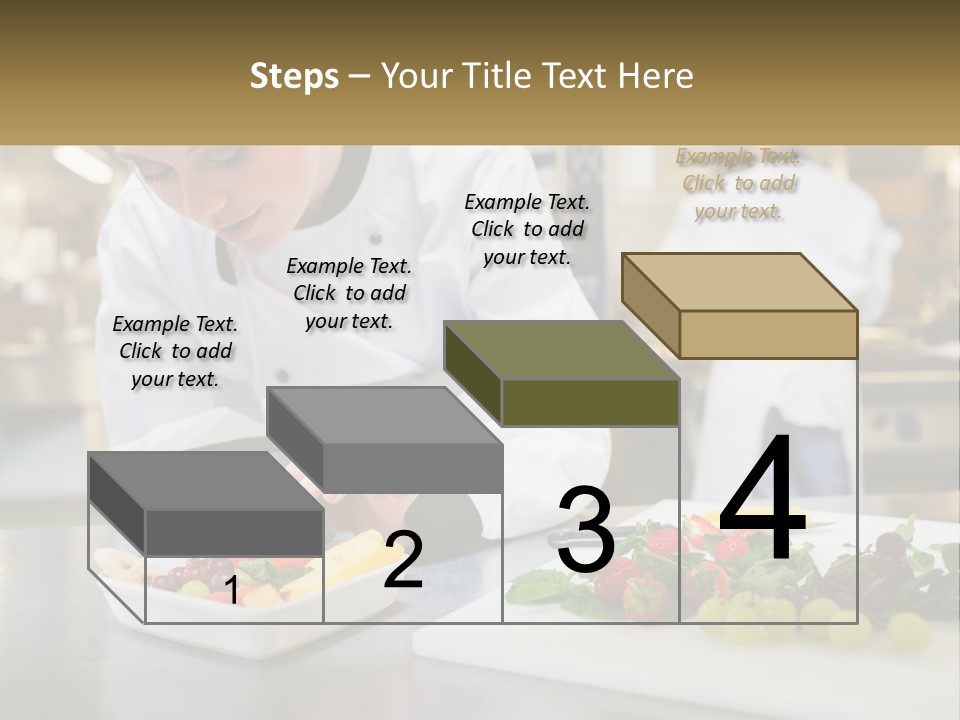 A Woman In A Chef's Hat Is Preparing Food PowerPoint Template