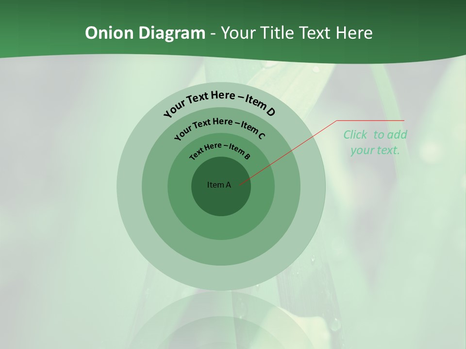 A Green Plant With Drops Of Water On It PowerPoint Template