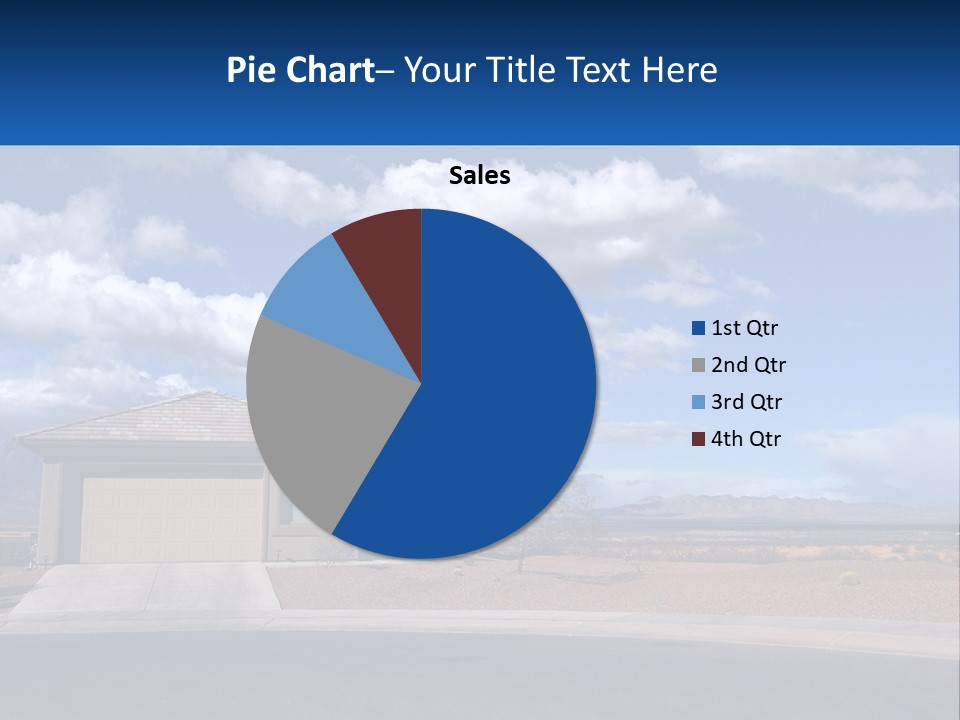 A House In The Middle Of A Desert With A Sky Background PowerPoint Template