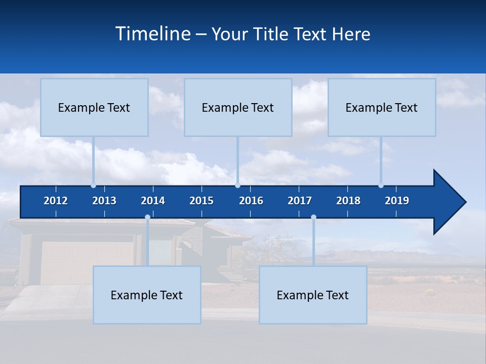 A House In The Middle Of A Desert With A Sky Background PowerPoint Template