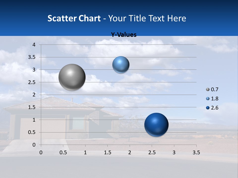 A House In The Middle Of A Desert With A Sky Background PowerPoint Template