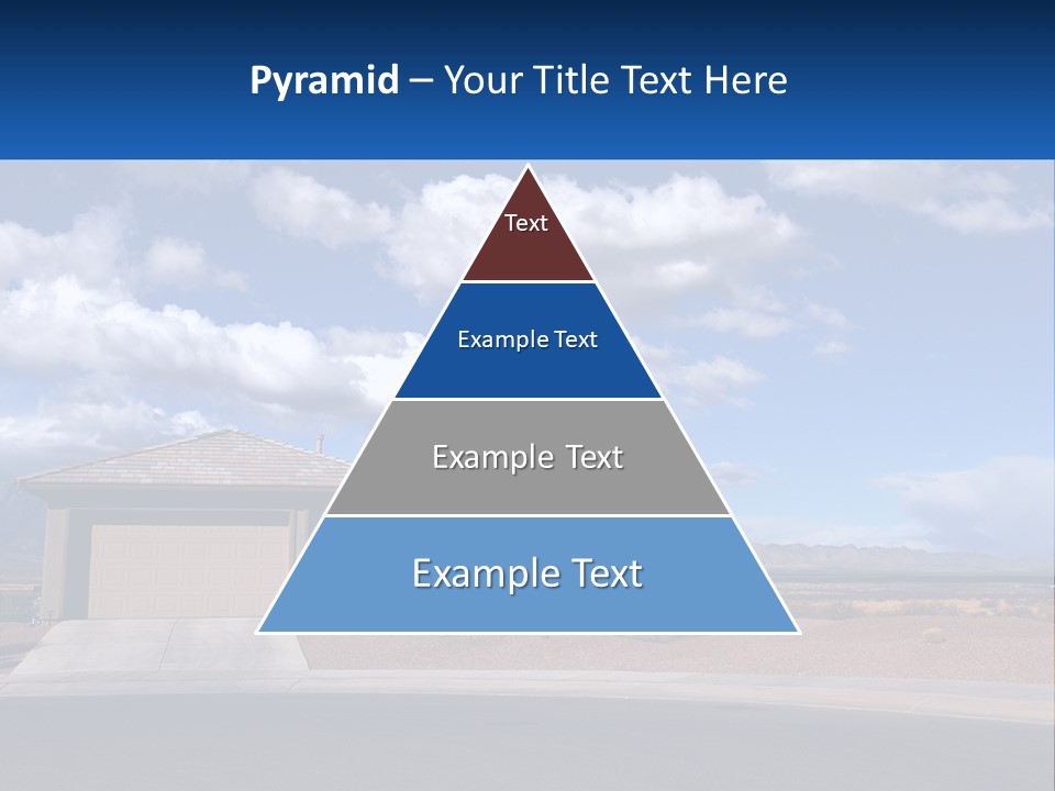 A House In The Middle Of A Desert With A Sky Background PowerPoint Template