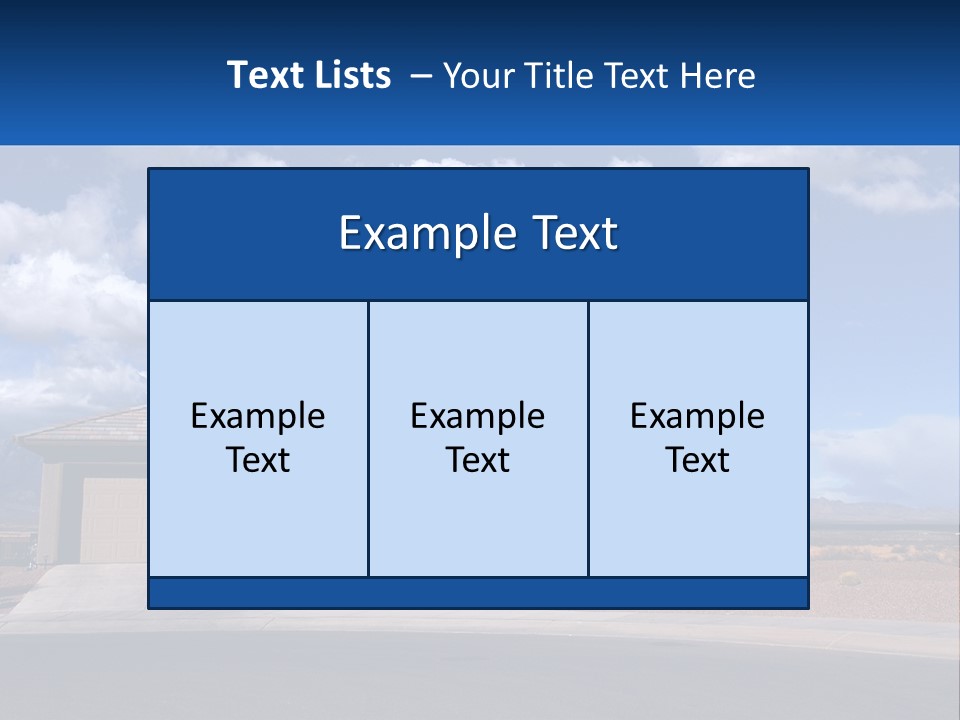 A House In The Middle Of A Desert With A Sky Background PowerPoint Template