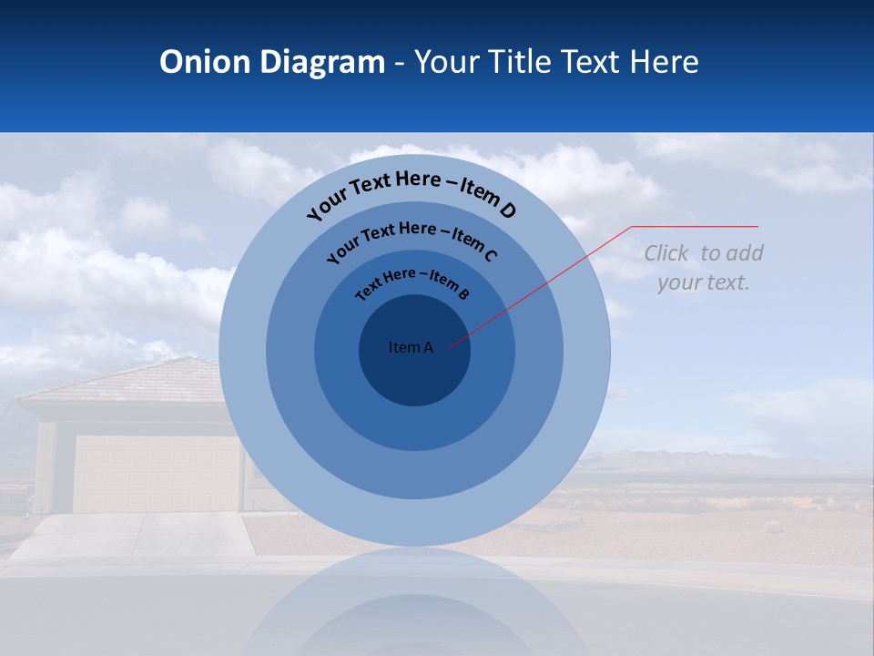 A House In The Middle Of A Desert With A Sky Background PowerPoint Template