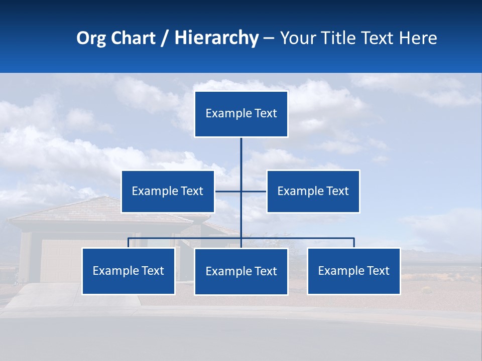 A House In The Middle Of A Desert With A Sky Background PowerPoint Template