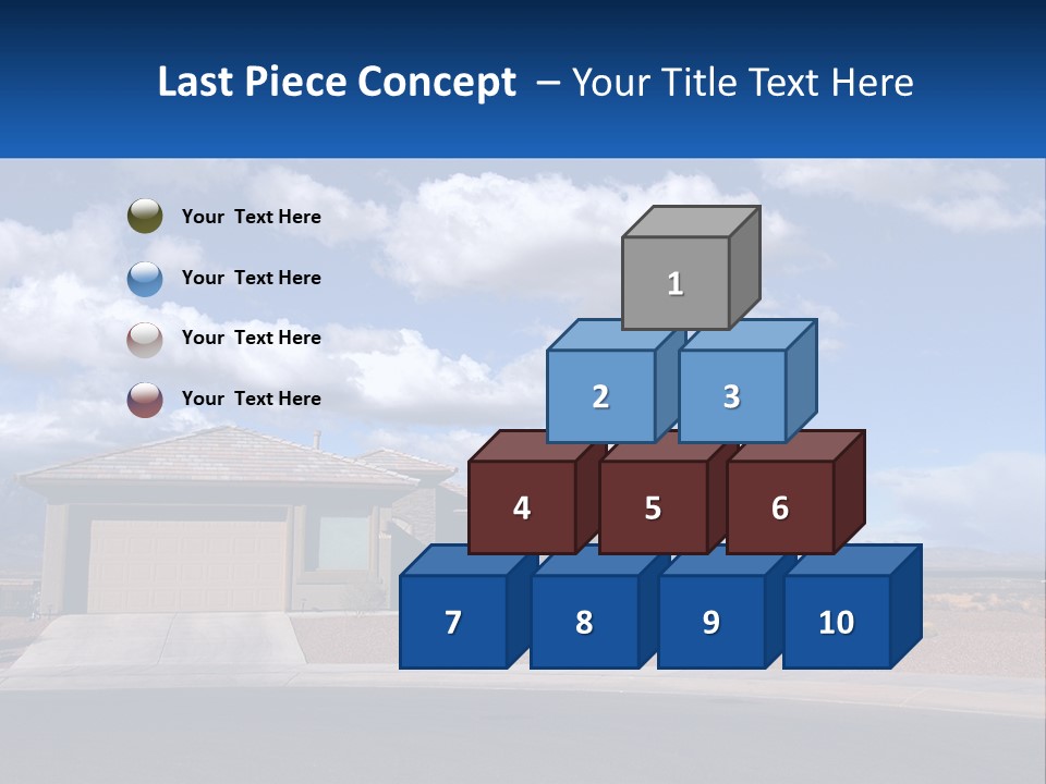 A House In The Middle Of A Desert With A Sky Background PowerPoint Template