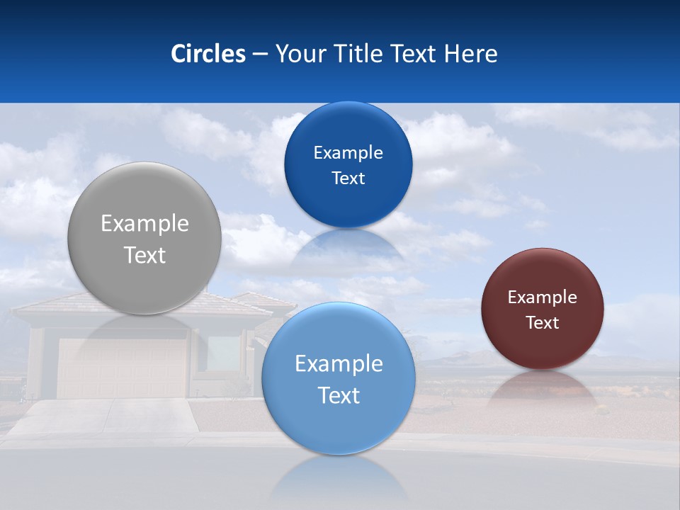 A House In The Middle Of A Desert With A Sky Background PowerPoint Template