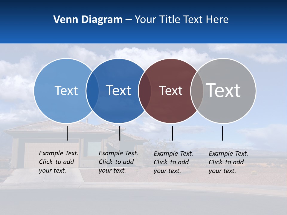A House In The Middle Of A Desert With A Sky Background PowerPoint Template