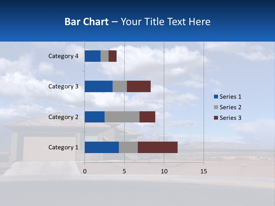 A House In The Middle Of A Desert With A Sky Background PowerPoint Template