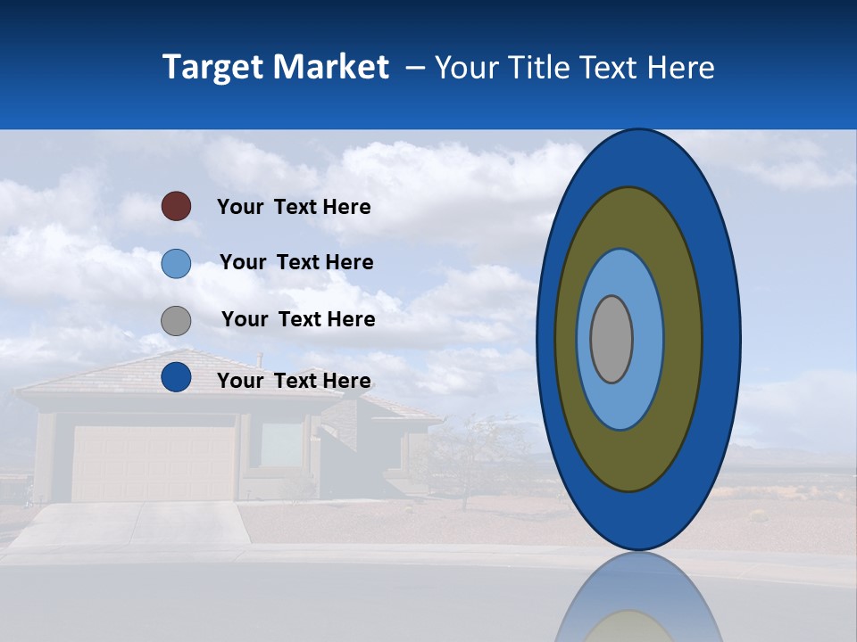 A House In The Middle Of A Desert With A Sky Background PowerPoint Template