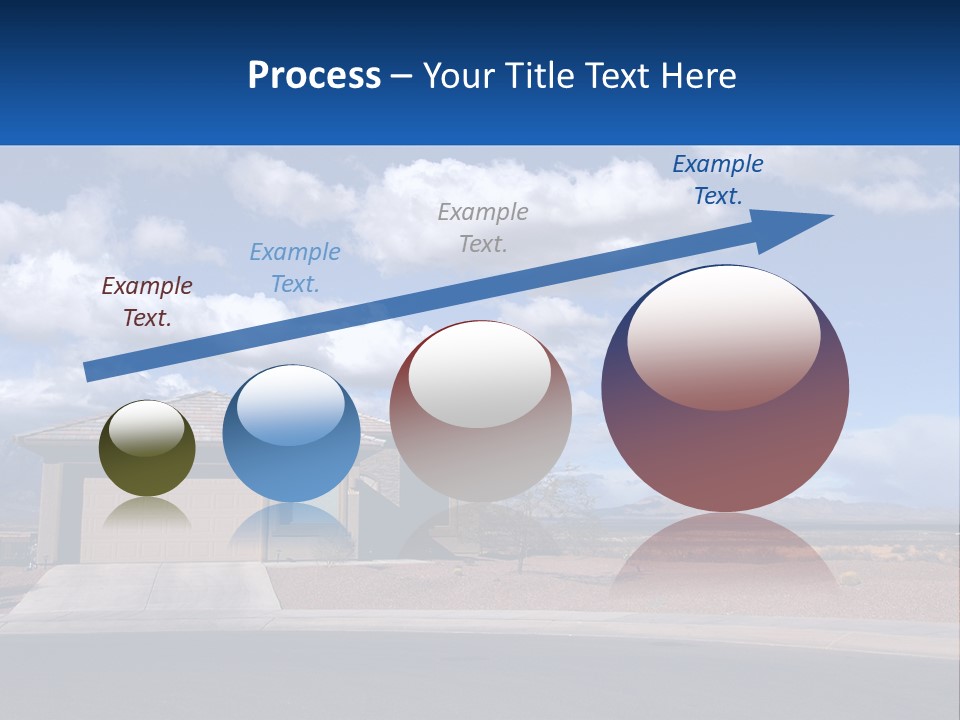 A House In The Middle Of A Desert With A Sky Background PowerPoint Template