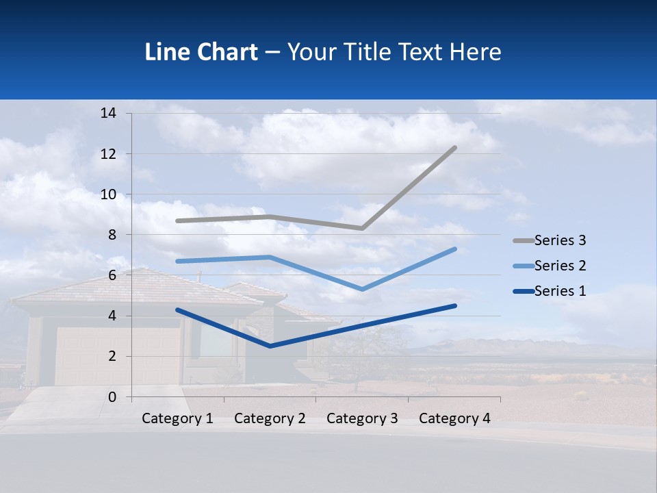A House In The Middle Of A Desert With A Sky Background PowerPoint Template