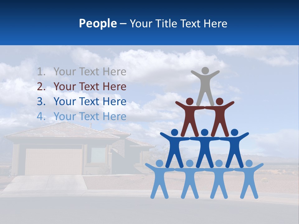 A House In The Middle Of A Desert With A Sky Background PowerPoint Template