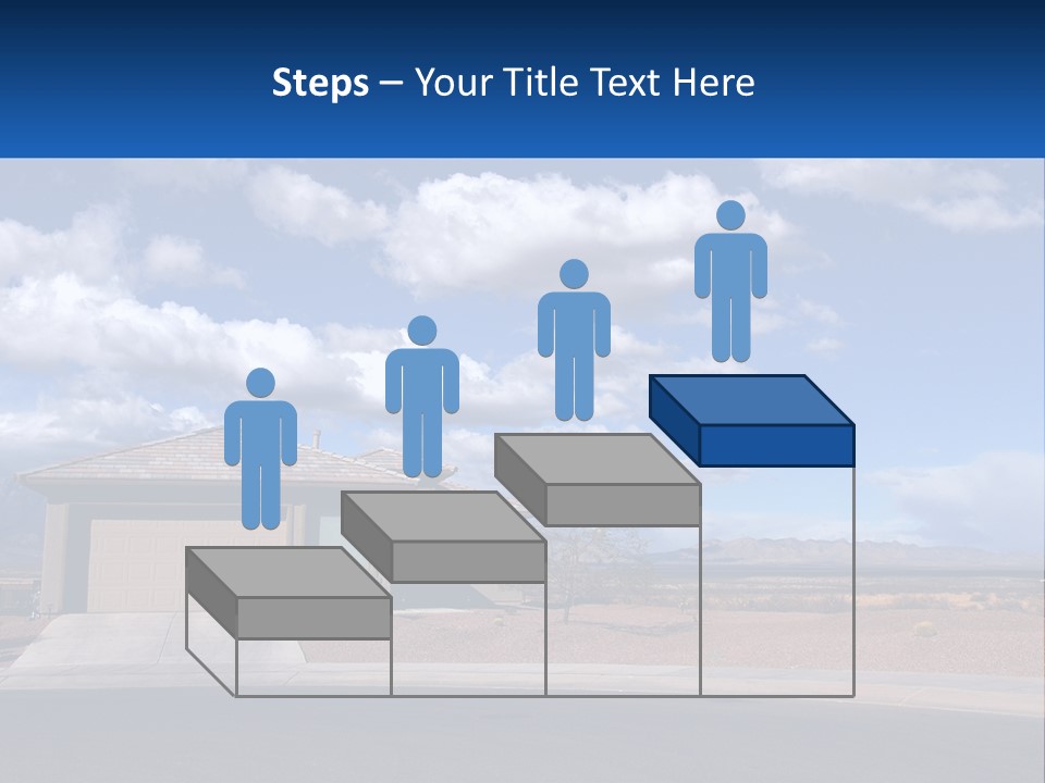 A House In The Middle Of A Desert With A Sky Background PowerPoint Template