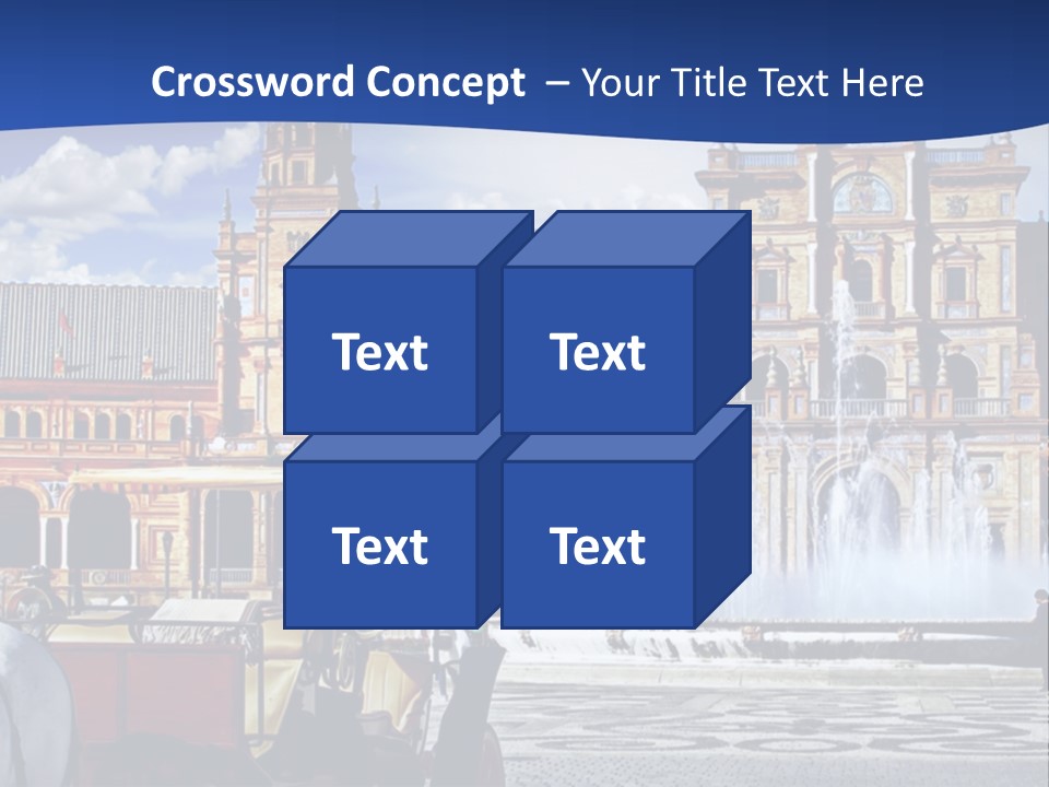 A Horse Drawn Carriage In Front Of A Large Building PowerPoint Template