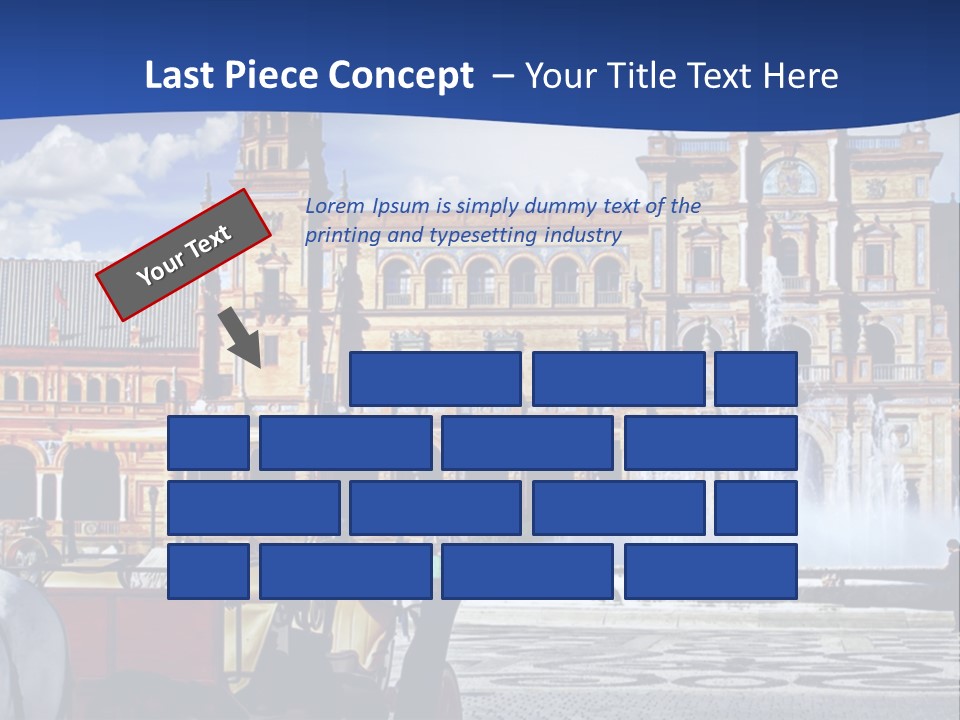 A Horse Drawn Carriage In Front Of A Large Building PowerPoint Template