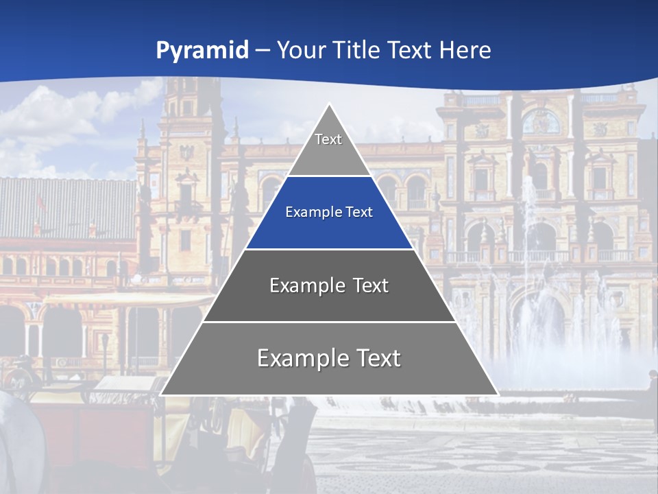 A Horse Drawn Carriage In Front Of A Large Building PowerPoint Template