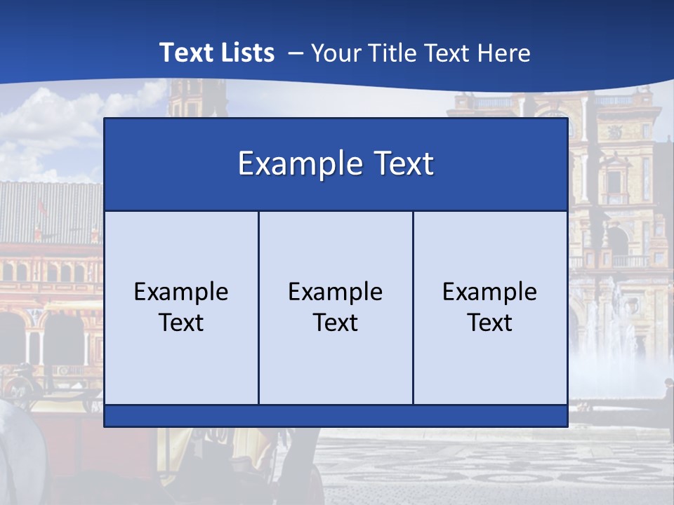 A Horse Drawn Carriage In Front Of A Large Building PowerPoint Template