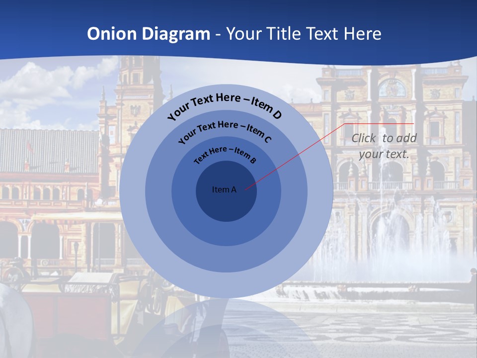 A Horse Drawn Carriage In Front Of A Large Building PowerPoint Template