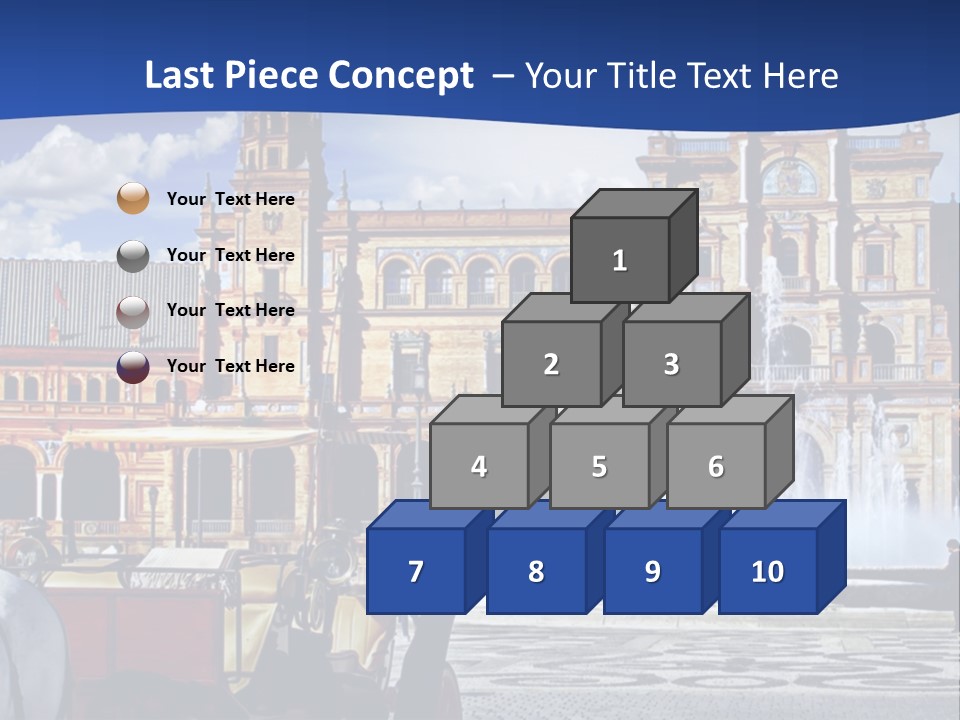 A Horse Drawn Carriage In Front Of A Large Building PowerPoint Template