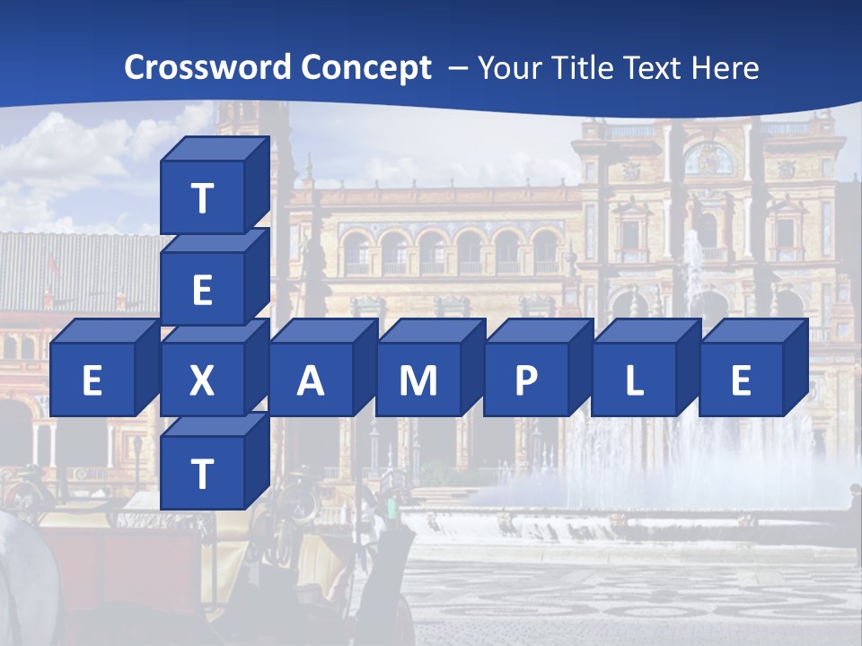 A Horse Drawn Carriage In Front Of A Large Building PowerPoint Template