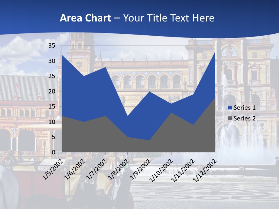 A Horse Drawn Carriage In Front Of A Large Building PowerPoint Template