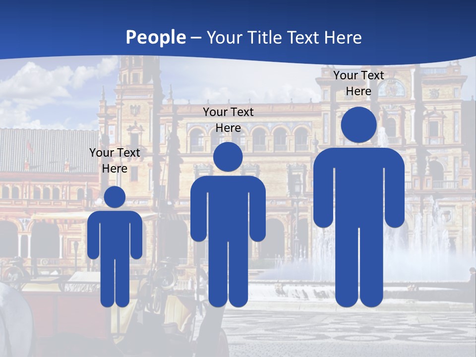 A Horse Drawn Carriage In Front Of A Large Building PowerPoint Template