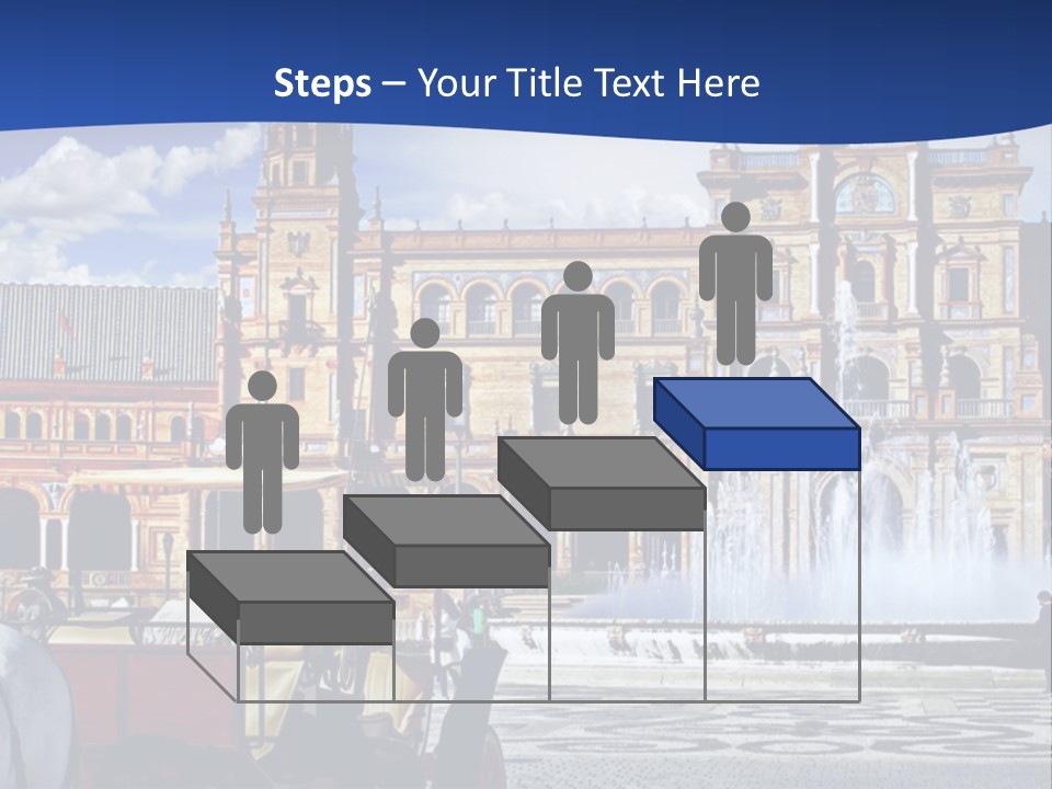 A Horse Drawn Carriage In Front Of A Large Building PowerPoint Template