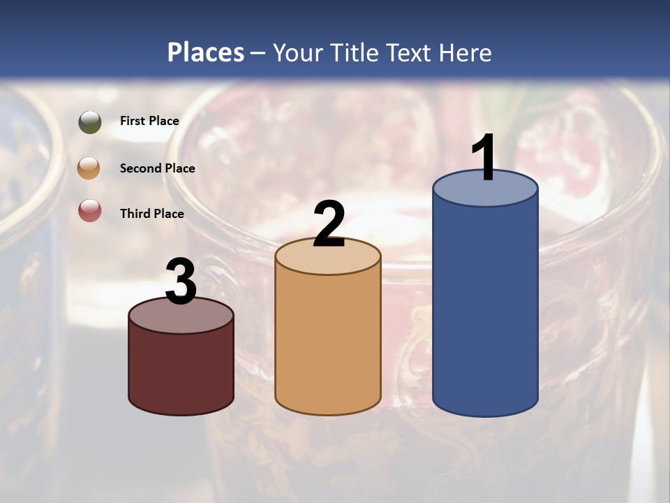 A Group Of Cups With A Plant Growing Out Of Them PowerPoint Template