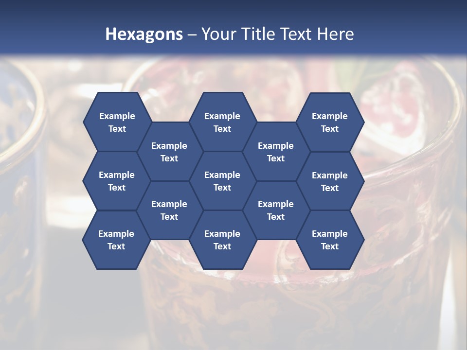 A Group Of Cups With A Plant Growing Out Of Them PowerPoint Template