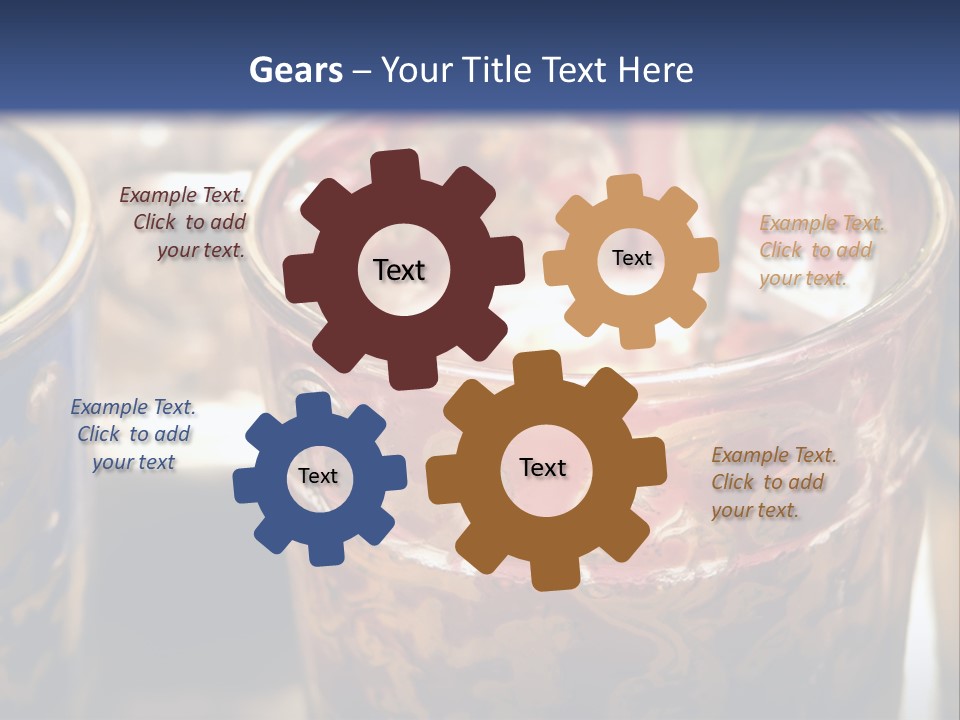 A Group Of Cups With A Plant Growing Out Of Them PowerPoint Template