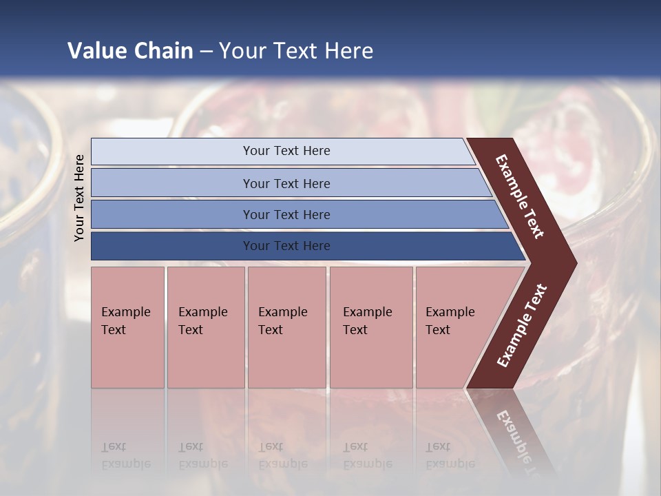 A Group Of Cups With A Plant Growing Out Of Them PowerPoint Template