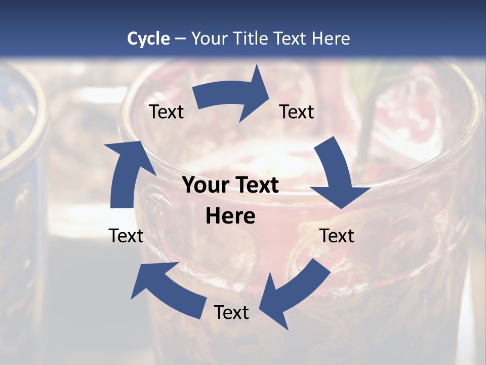 A Group Of Cups With A Plant Growing Out Of Them PowerPoint Template