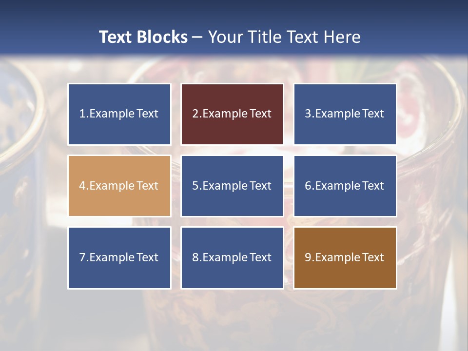 A Group Of Cups With A Plant Growing Out Of Them PowerPoint Template