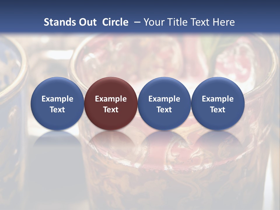 A Group Of Cups With A Plant Growing Out Of Them PowerPoint Template