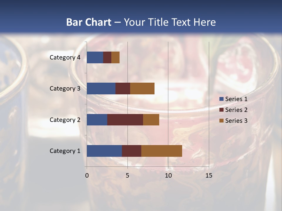 A Group Of Cups With A Plant Growing Out Of Them PowerPoint Template