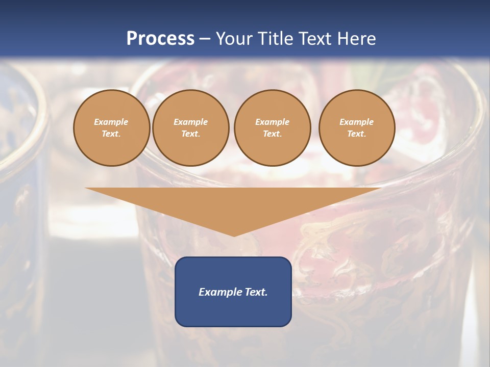 A Group Of Cups With A Plant Growing Out Of Them PowerPoint Template