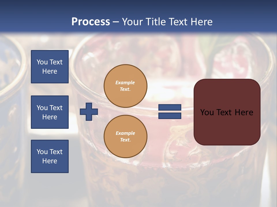A Group Of Cups With A Plant Growing Out Of Them PowerPoint Template