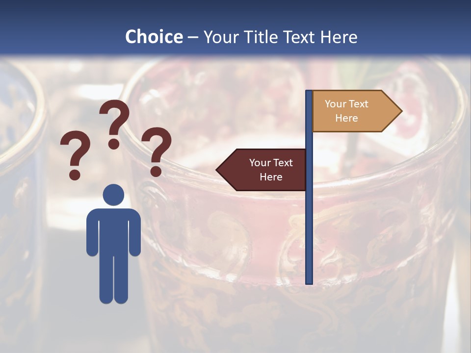 A Group Of Cups With A Plant Growing Out Of Them PowerPoint Template